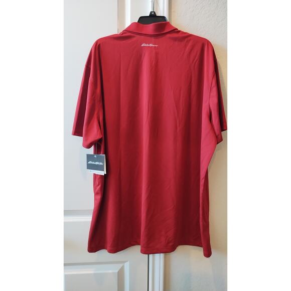 NWT Eddie Bauer Men Polo T shirt Red Short Sleeves T-Shirt Size 2XL - Picture 4 of 13